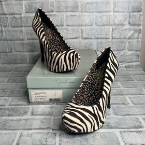 Jessica Simpson Jasmin T4- Wild Zebra Platform Heel-7.5